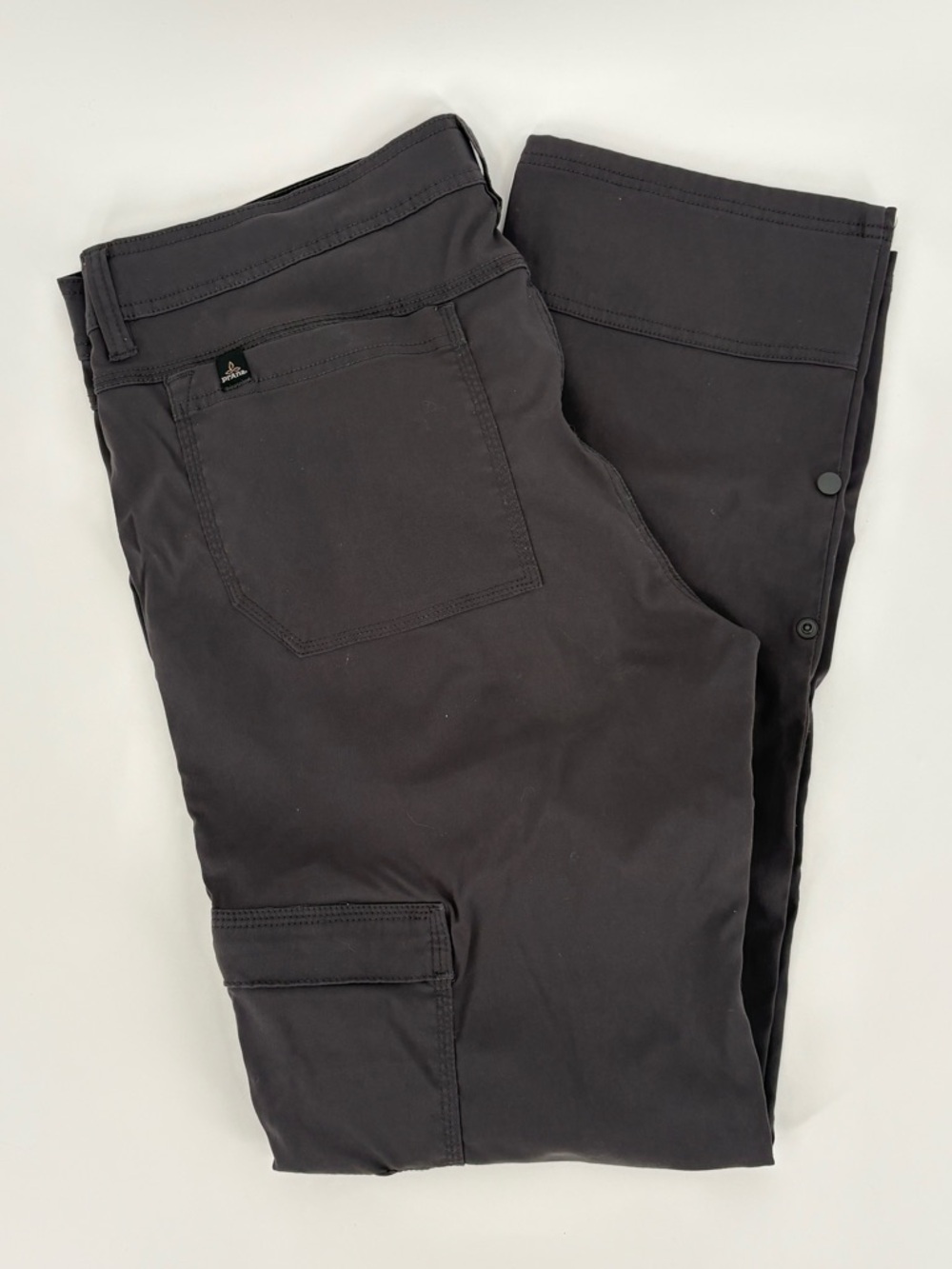 PRANA Pants Gray Breathe Straight Fit Mens 38Wx32L